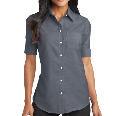 Women's Short Sleeve Button Shirt Thumbnail