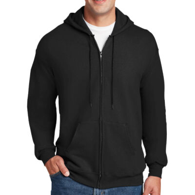 90/10 cotton/poly PrintPro® Cotton Full Zip Hooded Sweatshirt Thumbnail