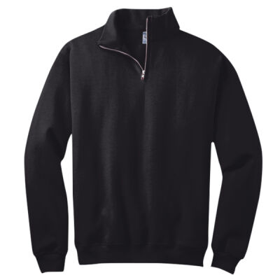 8-ounce, 50/50 cotton/poly NuBlend® 1/4 Zip Sweatshirt Thumbnail